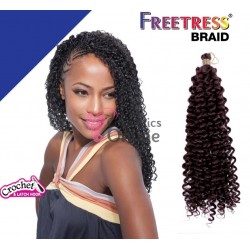 Extensie de par afro Bohemian Crochet Braid FreeTress de 50 cm Castaniu Inchis Cod FT99J
